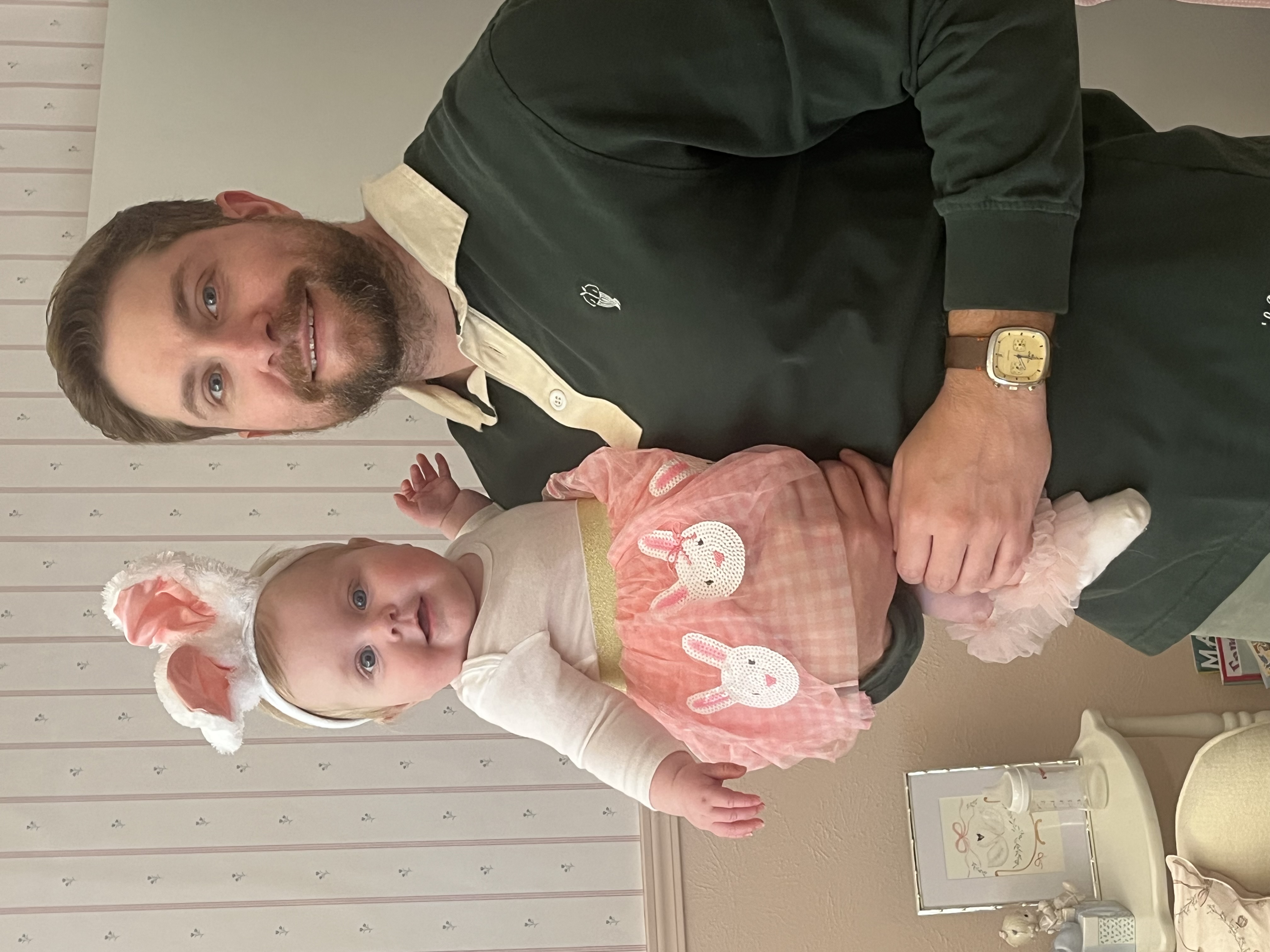 Ryan Greenberg, founder of GreenBridge Tech, with his daughter